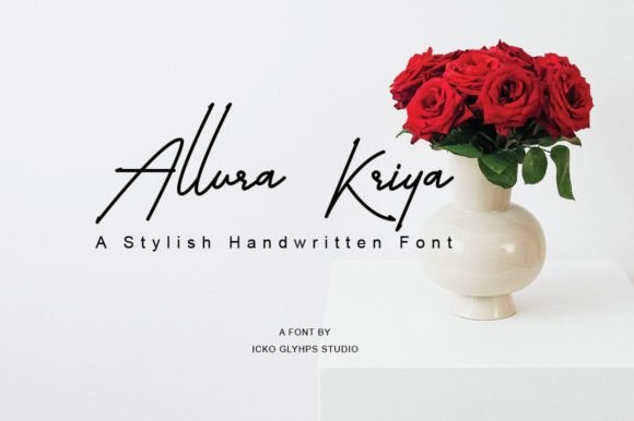 Allura Kriya: A Handwritten Font That Elevates Your Brand