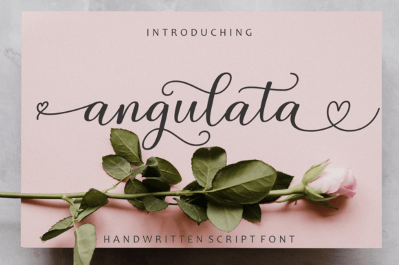 Angulata: A Modern Calligraphy Font for Handmade Business Owners and Crafters