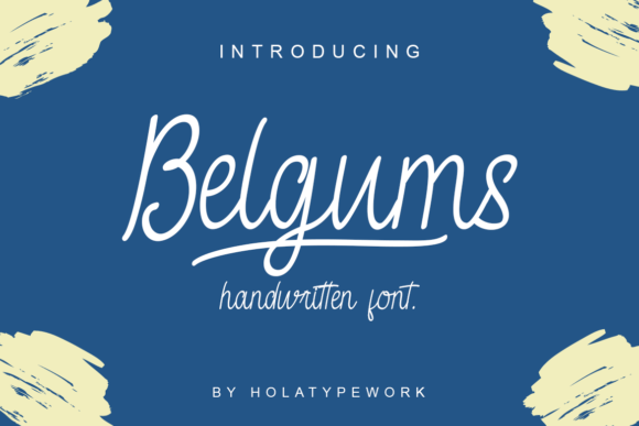 Belgums: A Modern Handwritten Font for Small Business