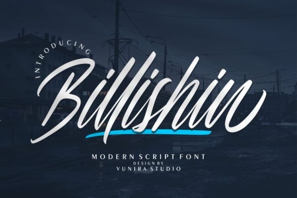 Billishin: A Modern Script Font for Elegant Editorial Design