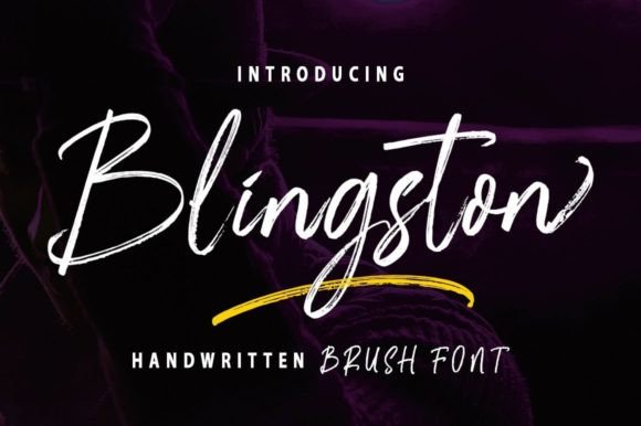 Blingston: A Designer’s Take on This Bold Script Font