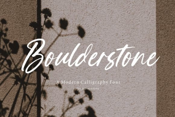 Boulderstone: A Modern Calligraphy Font for Web Design