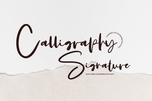 Calligraphy Signature: A Modern Script Typeface for Elegant Branding