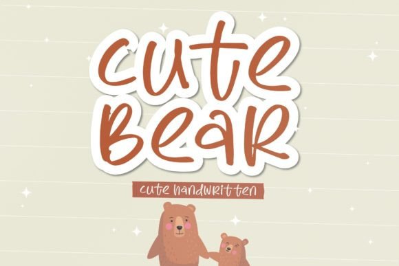 Cute Bear: A Playful Handwritten Font for Business Branding