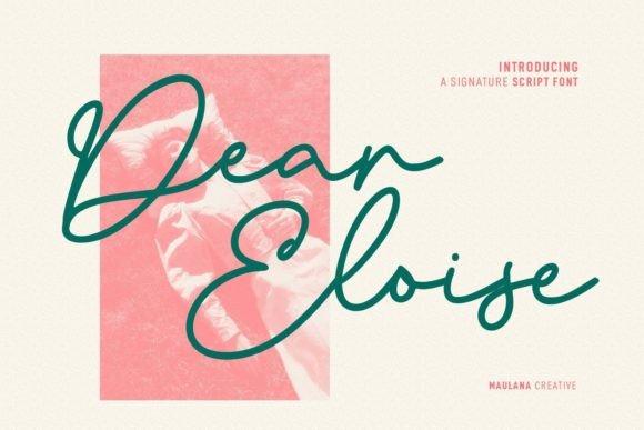 Dear Eloise: A Signature Script Font for Brand Identity
