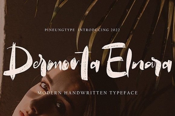 Dermonta Elnara: A Handwritten Marker-Style Script Font for Branding and Creative Projects