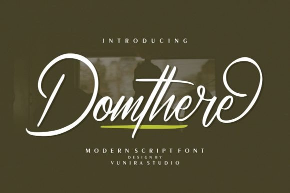 Domthere: A Handwritten Font for Elegant Editorial Design