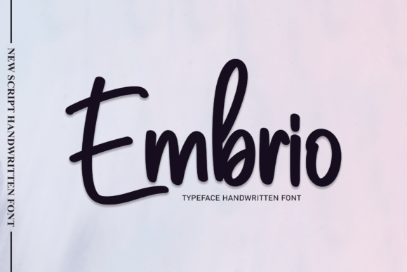 Embrio: A Friendly Handwritten Font for Editorial Design