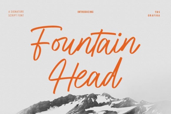 Fountain Head: A Modern Script Font for Web Design and Digital Branding