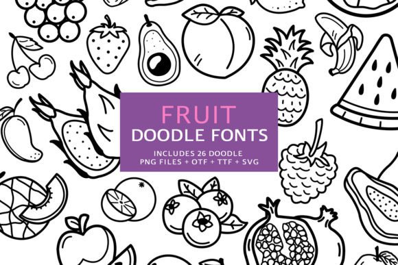Fruit Doodle: A Designer’s Go-To Dingbat Font for Playful Branding Projects