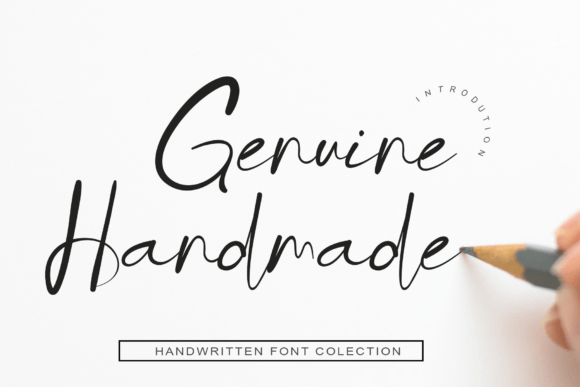 Genuine Handmade: A Stylish Script Font for Modern Brand Campaigns