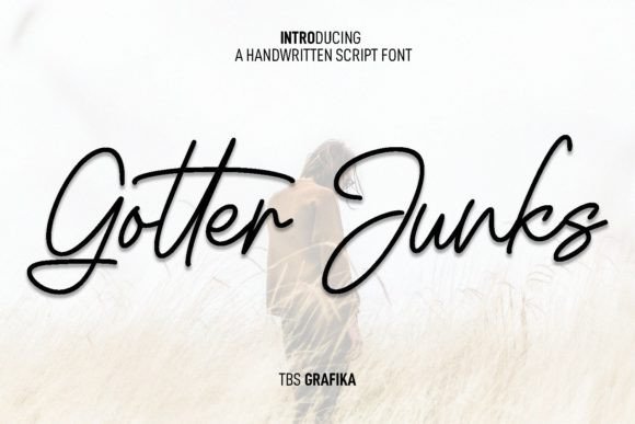Gotter Junks: A Modern Script Font for Dynamic Web Design
