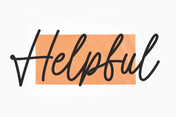 Helpful: A Sweet Script Amp Font for Crafters and Makers