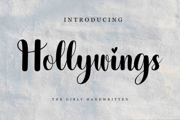Hollywings: A Romantic Font for Brand Identity