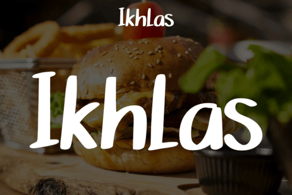 Ikhlas: A Modern Script Font for Handmade Brands