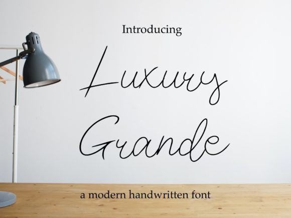 Luxury Grande: A Sweet Handwritten Font for Romantic Brand Identities