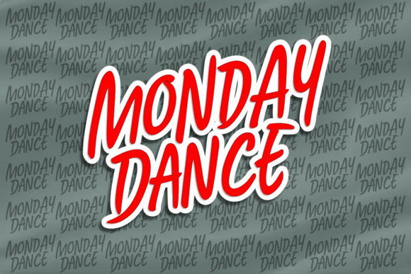 Monday Dance: A Playful Handwritten Font That Elevates Brand Materials