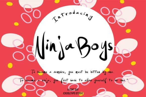 Ninja Boys: A Modern Handwritten Font for Campaigns