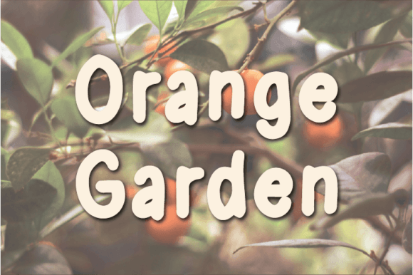 Orange Garden: A Natural Handwritten Font for Web Design