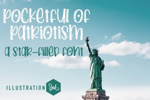 Pocketful of Patriotism: A Handwritten Font for Patriotic Projects