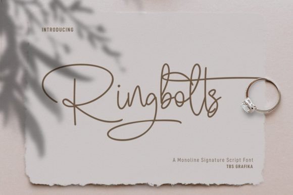 Ringbolts: A Handwritten Script Font for Modern Web Design and Digital Branding