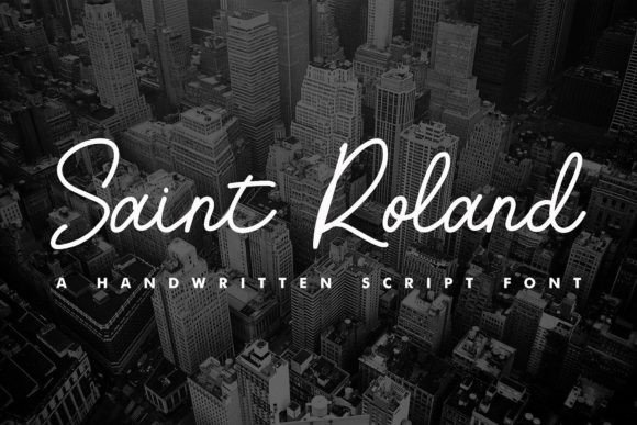 Saint Roland: A Modern Handwritten Font for Digital Branding and Web Design
