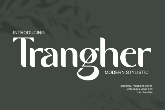 Trangher: A Modern Slab Serif Font for Digital Branding and Web Design
