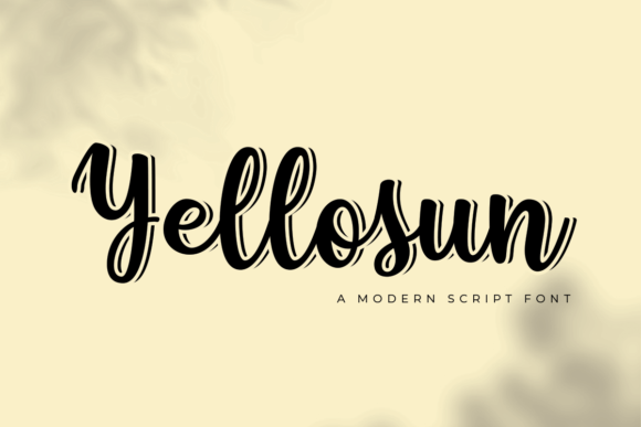 Yellosun: A Handwritten Font for Modern Web and Digital Design